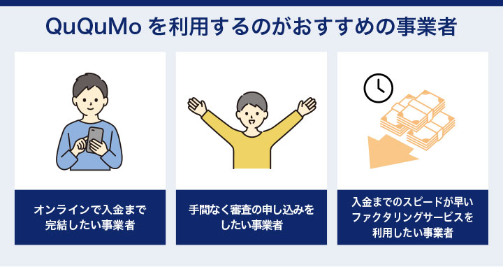 QuQuMoを利用するのがおすすめの事業者