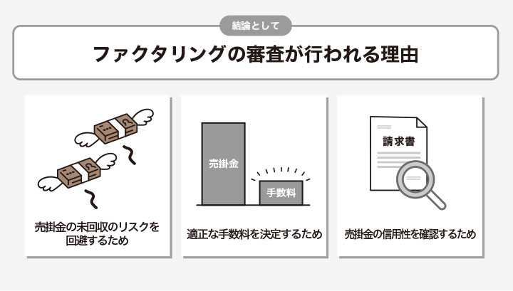 ファクタリングの審査が行われる理由