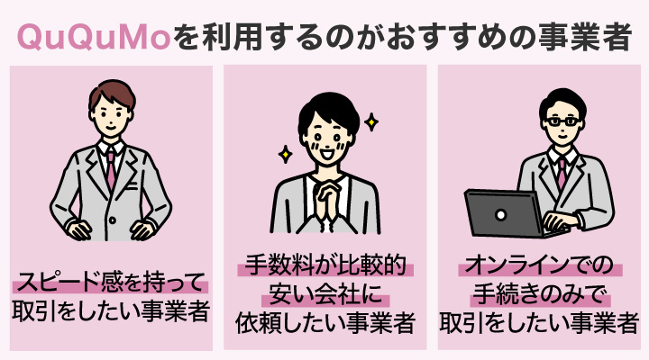 ファクタリングでQuQuMoを利用するのがおすすめの事業者