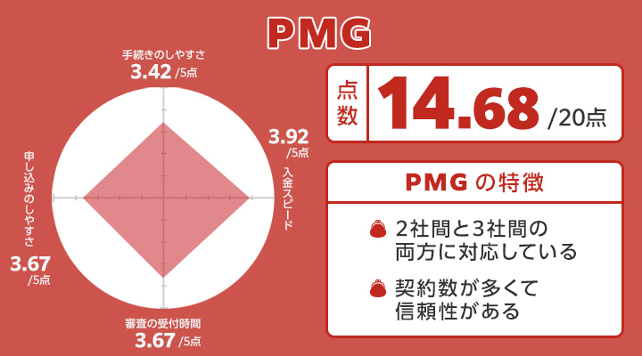 PMGのレーダーチャート