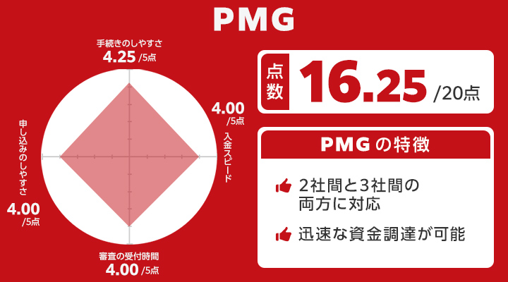 PMGのレーダーチャート