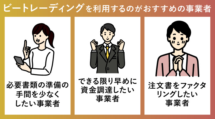 ビートレーディングを利用するのがおすすめの事業者