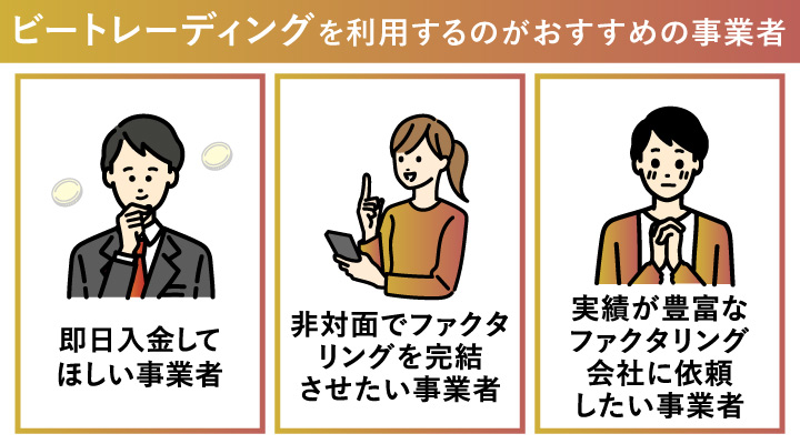 ビートレーディングを利用するのがおすすめの事業者