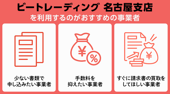 ビートレーディング 名古屋支店を利用するのがおすすめの事業者