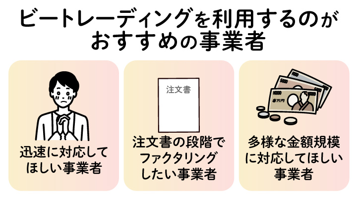 ビートレーディングの利用がおすすめの建設業業者